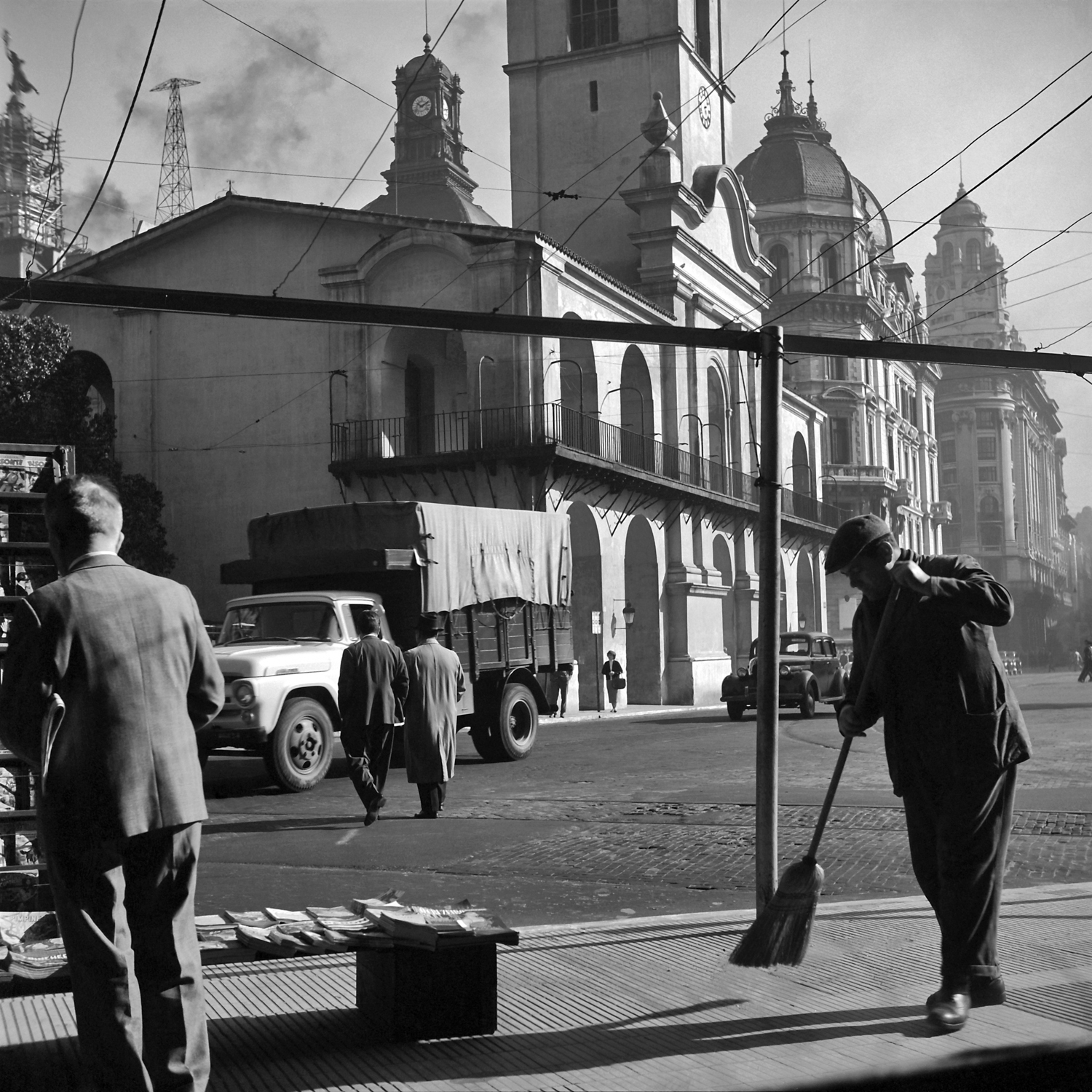 Barrendero en el Cabildo