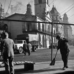 Barrendero en el Cabildo
