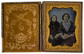 Mujeres del siglo XIX. Autor: Daguerrotipista no identificado.