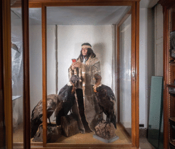 Wüsüwül Wirka y tres cóndores embalsamados 2019