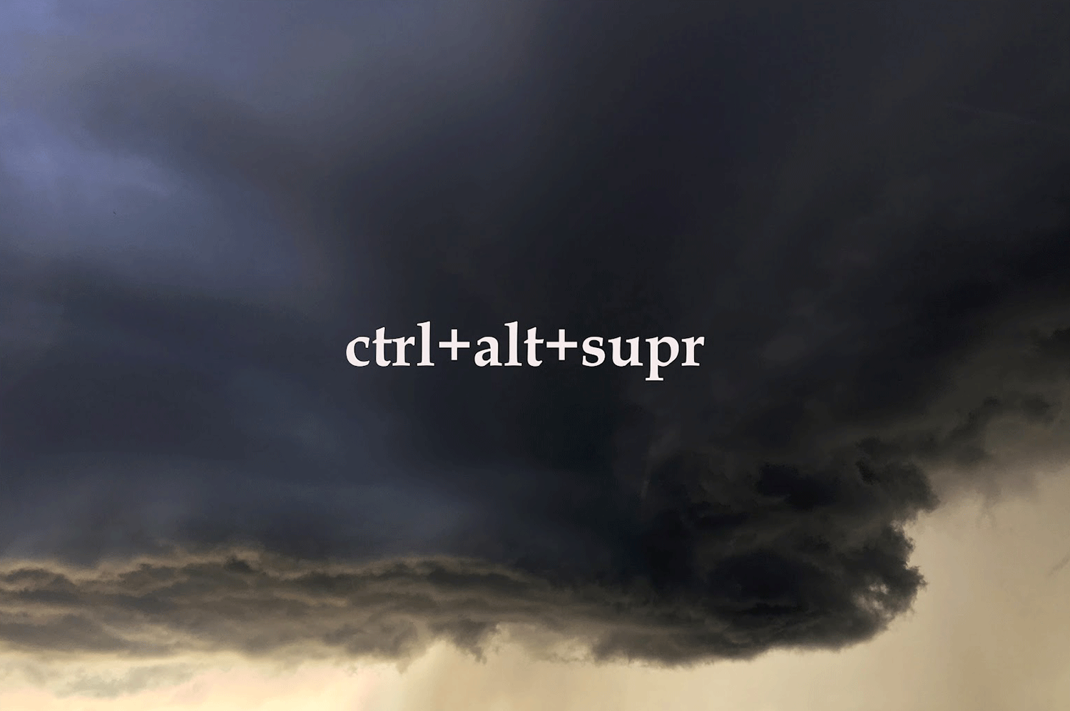 ctrl+alt+supr