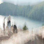 Chicos en La Roca, San Martin de los Andes