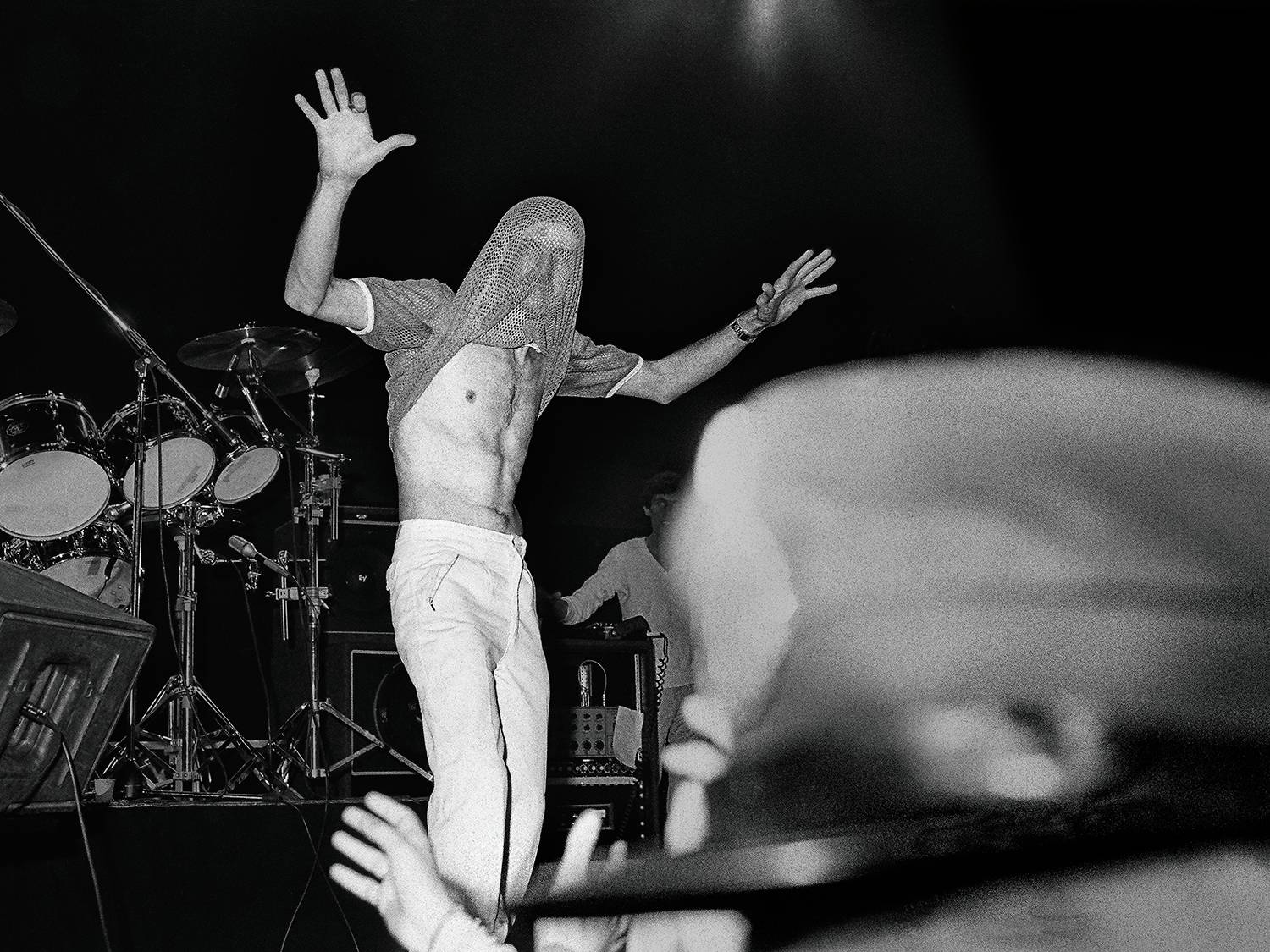 Spinetta y la policía en Estadio Obras