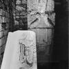 Leandro Katz. Half Buried Idol, Copán, 1989
