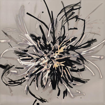 OSTERA - Impresión oriental 5 - 2024 - 25x25 cm - quimigrama, Cortesía Diego Obligado 