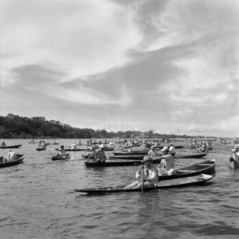 Pescadores en Río Amazonas