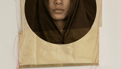 Luis González Palma Sin título, 1998/2019. Impresión digital sobre papel cebolla. 150 cm. de diámetro