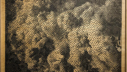 Juan Rey De la serie Mindboard, 2017 100 x 108 cm. Témpera sobre madera