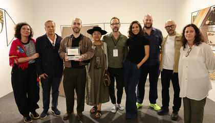 PREMIO AFP Integra al mejor stand de la sección NEXT. Jurados: Irene Gelfman, Pablo León de la Barra y Sharon Lerner.