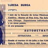 Teresa Burga, Autorretrato, 1972 Impresión offset sobre tarjeta de computadora