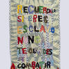The White Lodge, PABLO PEISINO, Espiritu combativo (2023). Bordado sobre quilt. 160 x 11 cm