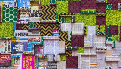 Silvio Fischbein. Sin título, de la serie Todos, IGUAL, 2017. Papel, resina epoxi, 80 x 80 x 2 cm.