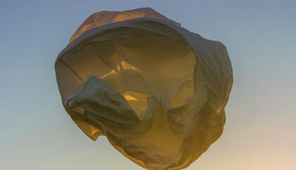 Ezequiel Montero Swinnen. Viento I, 2017. Fotografía toma directa, 100 x 100 cm.