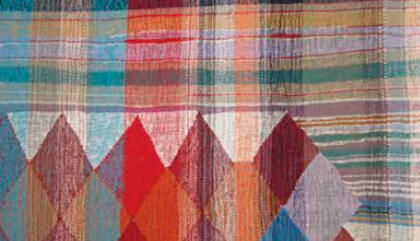 Teresa Lanceta Adiós al rombo, 2017. Técnica Mixta, lana y algodón. 250 x 150 cm. Único