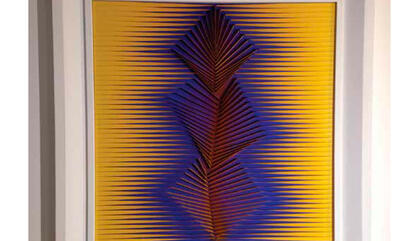 Alberto Biasi Rotazioni, 2008. Acrílico sobre tela . 40 x 40 cm.