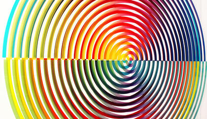 Mario Morales IC 4406 NGC 6818, 2019. Acrílico sobre madera. Dimensiones variables.