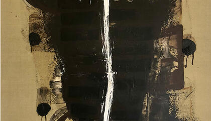 Keiko González Burroughs, 2018. Óleo sobre tela. 183 x 183 n/a