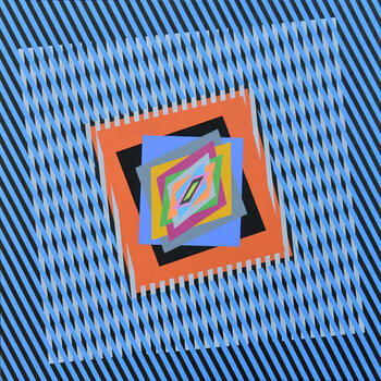 ”The emotion on the color in op art" 