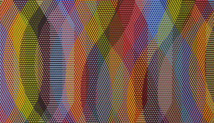 Mariano Ferrante. Pintura N18/16, 2016. Acrylic on canvas. 59 x 59 inches.