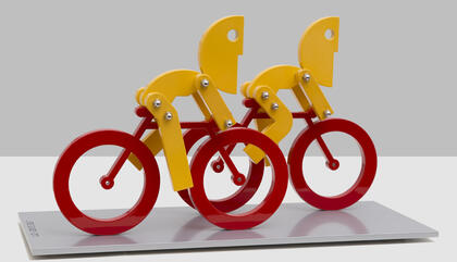 Jorge Blanco. Easy Ride 33, 2014. Powder Coated aluminum. 1/4 x 9 5/8 inches.