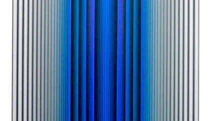 Dario Perez Flores. Prochromatique 1144, 2016. Acrylic paint, wood and metallic bars. 35,43 x 35,43 inches.