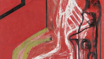 Ramiro Llona. La Conversacion, 2015. Oil on canvas. 59,8 x 63,7 inches.