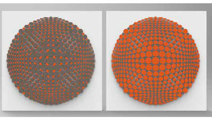 Arturo Quintero Ovoidal 054 and 055, 2016 Acrylic / Laser and digital router 47 x 47 inches