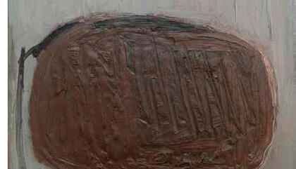 Nela Arias - Misson From the Arena, 1961 Oil on Canvas 38 x 51 inches