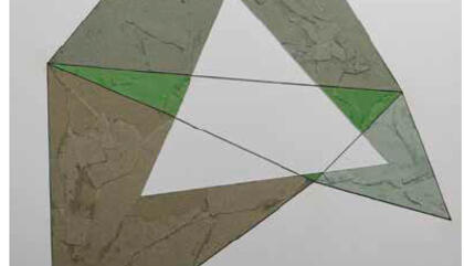 Esther Ferrer Triángulo de Napoleón