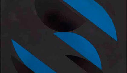 Hermelindo Fiaminghi No Title, Enamel on wood, 1955 23,62 x 23,62 inches