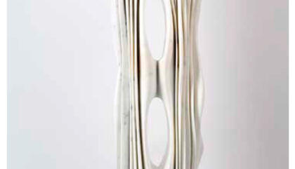 Pablo Atchugarry Untitled, 2017 Carrara Marble 54.33h x 15.35w x 9.06d inches