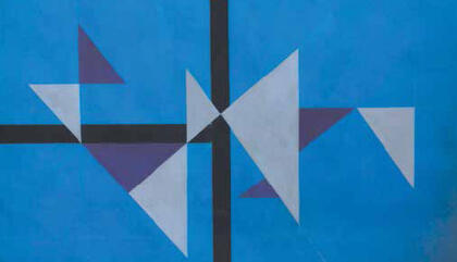 Luis Martínez Pedro. Composición (Composition), 1953. 21.5 x 29.5 inches. Private Collection.