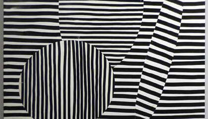 Victor Vasarely. Naissance K, 1951. Gouache and collage on paper - 24.80 x 18.50 inches.