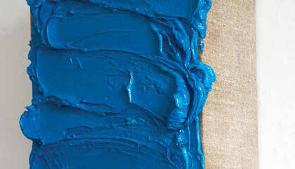 Marcia Thompson. Untitled, 2015. Oil on linen - 10.2 x 10.2 x 4.3 inches.