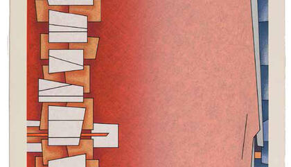 Gunther Gerszo. Analogo, 1988. Print serigraph - 24 x 20 inches.