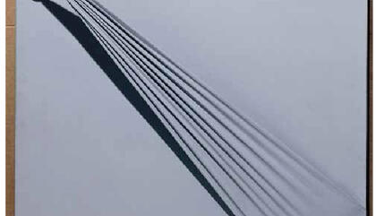 Jorge Eielson. Nodo, 1971 Roma. Knotted tissue - 9.84 x 6.29 x 6.69 inches