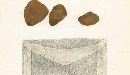 Roberto Obregón. Untitled (Agua de mar [ADM]), 1976. Collage - 10.9 x 7.9 inches. ...Carolina and Fernando Eseverri Collection, Caracas.