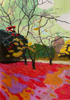 Forrest Floor in Red