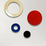 Círculos Amarillo, Azul, Rojo y Negro