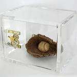 Safe #762 - Ball and baseball glove