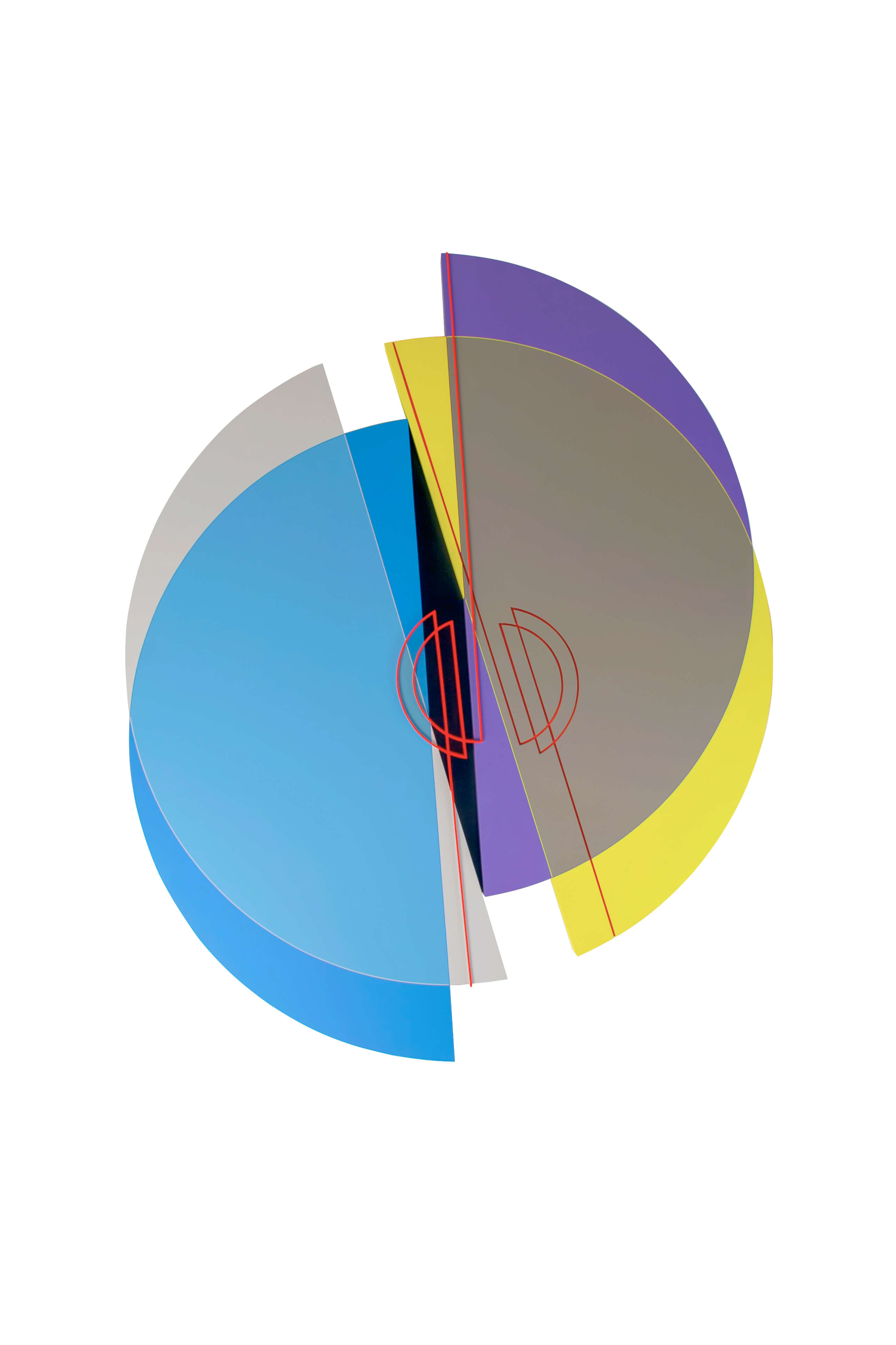 Orange Red Descriptive Line Relief