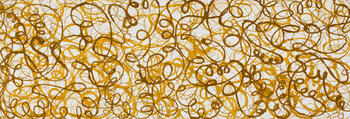 Long Flat Swirls - Ochre