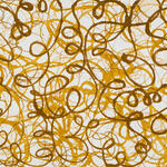 Long Flat Swirls - Ochre