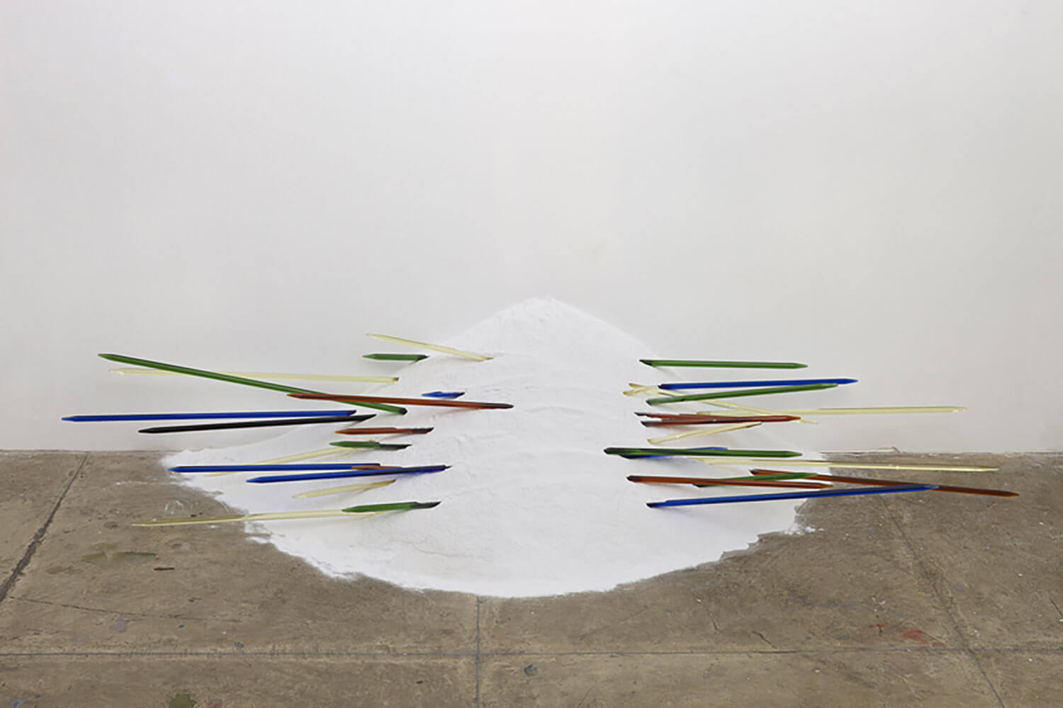 Mudança de jogo com pó de mármore