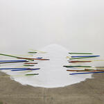 Mudança de jogo com pó de mármore