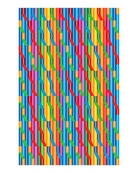 Columns fragmentation of light and color