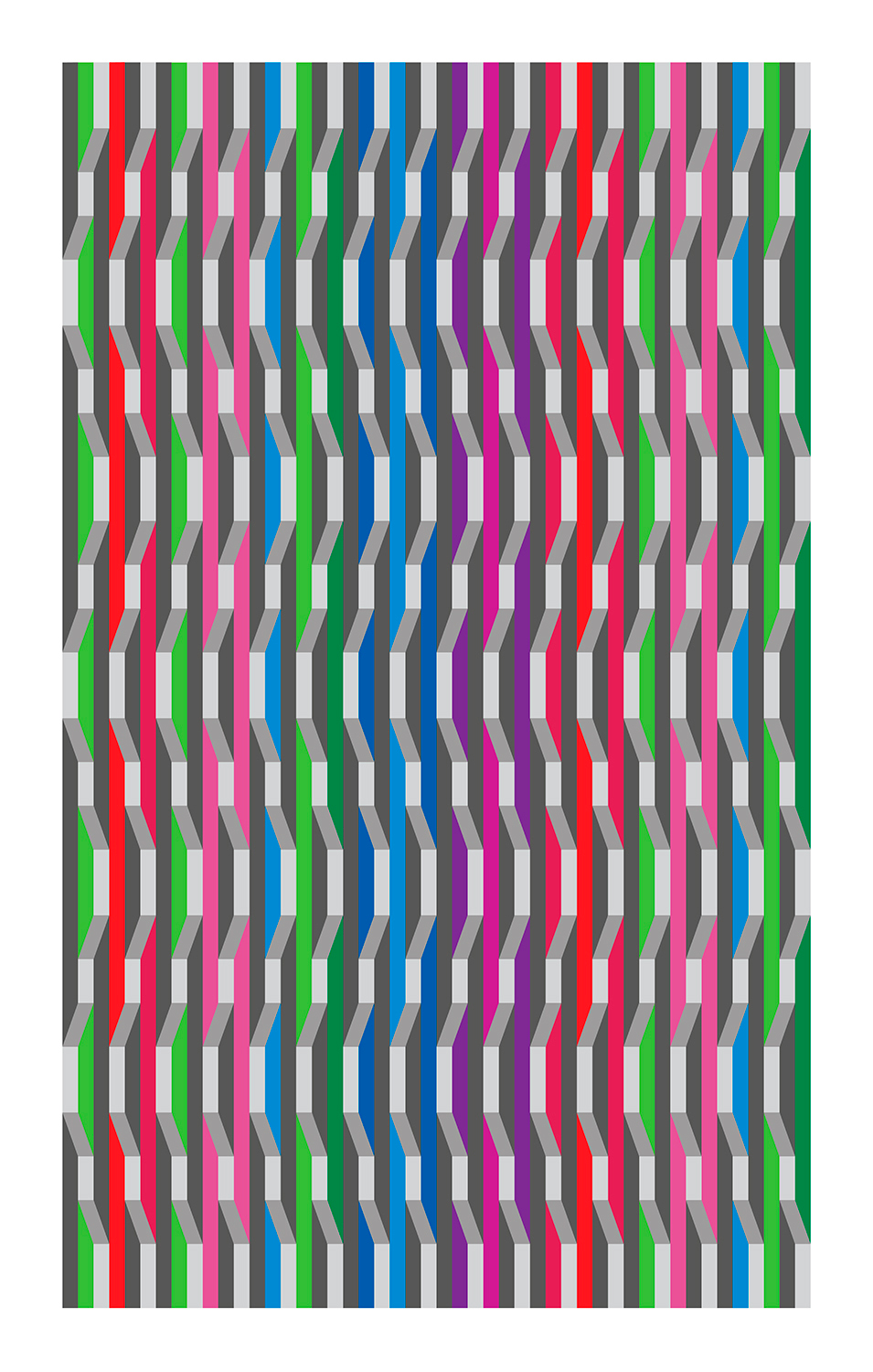 Columns fragmentation of light and color