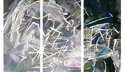 Carolina Otero From the Time travels Series, Triptych 1 Digital print on tyvec 36 x 17 inches (Study: 12” x 17” each)