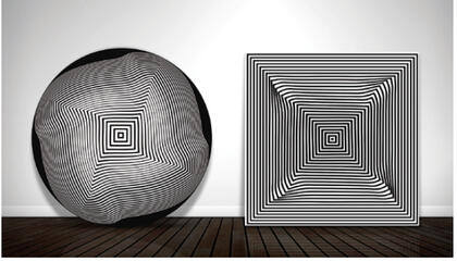 Rodrigo Machado Iturbe FL-C, 2017 7 layers of acrylic lacquer and UV varnish on an aluminum canvas 43 x 43 Inches