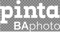 Pinta BAphoto white logo – transparent background (PNG)